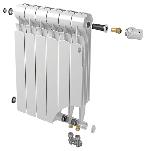 Радиатор биметаллический Royal Thermo Indigo SUPER 500 VDR (Н) - 4 секций